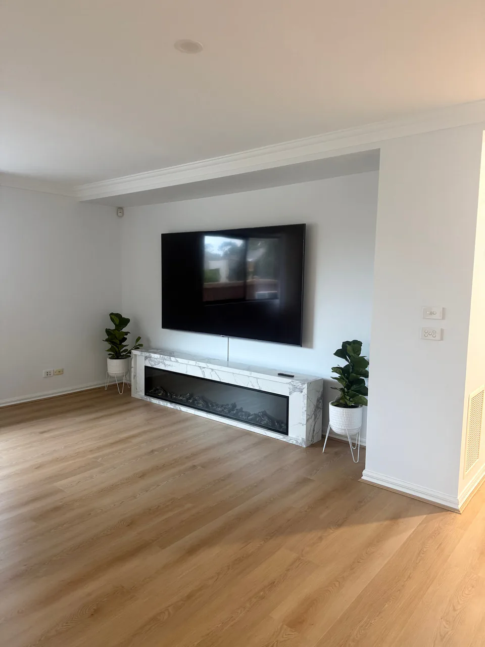 Renewed Epping living space looking toward the windows